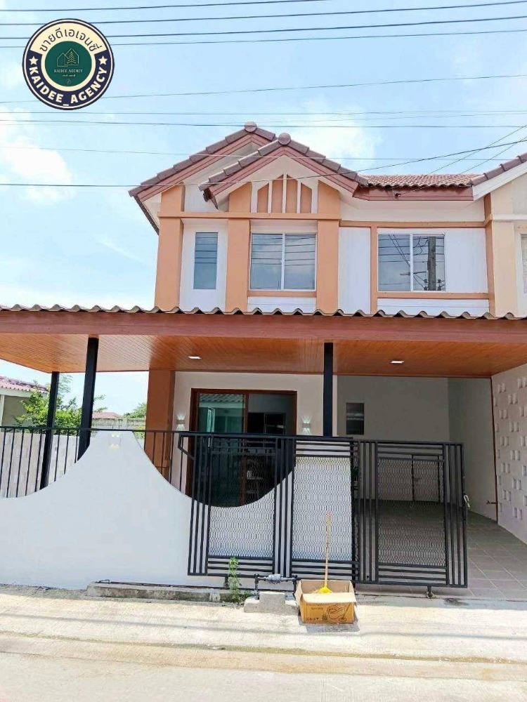 For SaleHousePathum Thani,Rangsit, Thammasat : Twin house, Pruksa Village 71, end house (Soi Wat Phrai Fa), Pathum Thani, Bang Bua Thong, near Lotus, Big C, Pathum Thani Market, Pathum Wilai School, Mother Mary School, Sarasas Ratchaphruek, on the main road