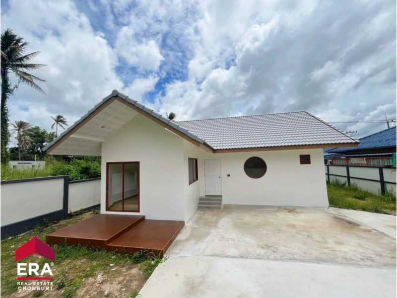 For SaleHousePattaya, Bangsaen, Chonburi : detached house for sale, modern style, 77.60 sq m, Chonburi