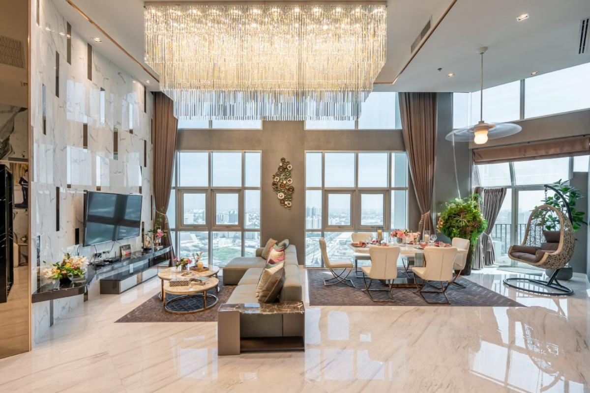 ขายคอนโดพระราม 9 เพชรบุรีตัดใหม่ RCA : Luxury Penthouse Belle Grand Rama 9  big room high floor : 39MB 🔥