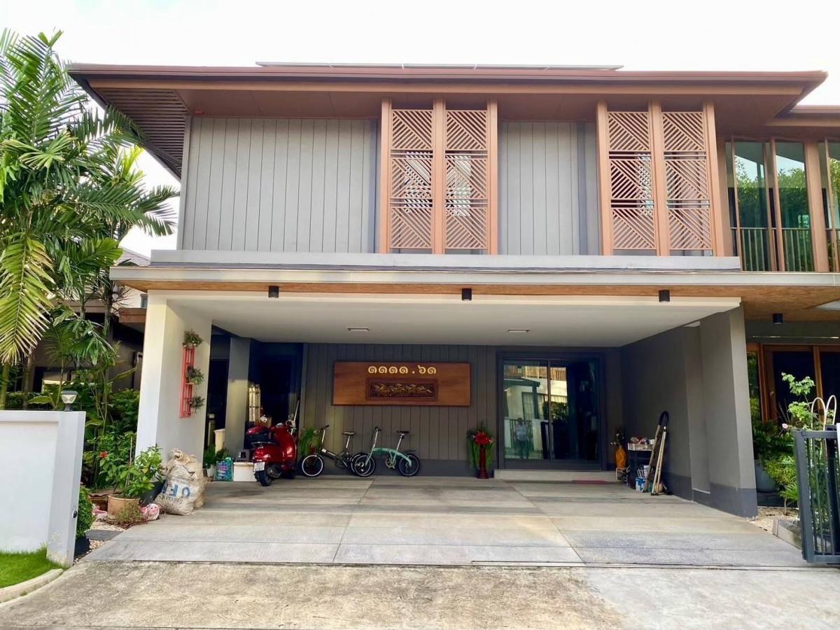 For SaleHousePattanakan, Srinakarin : Single house for sale, Burasiri Pattanakarn, Super Luxury 👌 💫💫