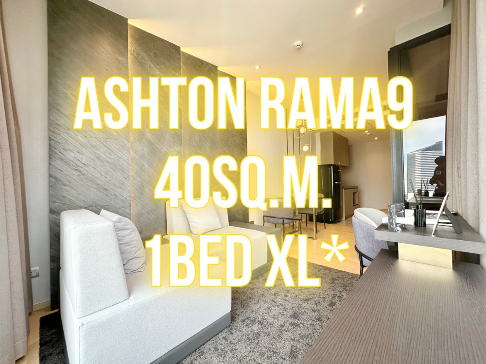 For SaleCondoRama9, Petchburi, RCA : Ashton Rama 9 - 40 sq m., 1 bedroom, 1 bathroom, beautiful plan 092-545-6151 (Tim)