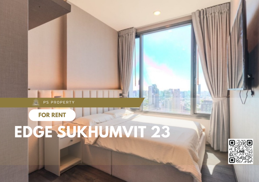 For RentCondoSukhumvit, Asoke, Thonglor : For rent 📍 Edge Sukhumvit 23 📍 2 bedrooms, 2 bathrooms, complete furniture and electrical appliances.