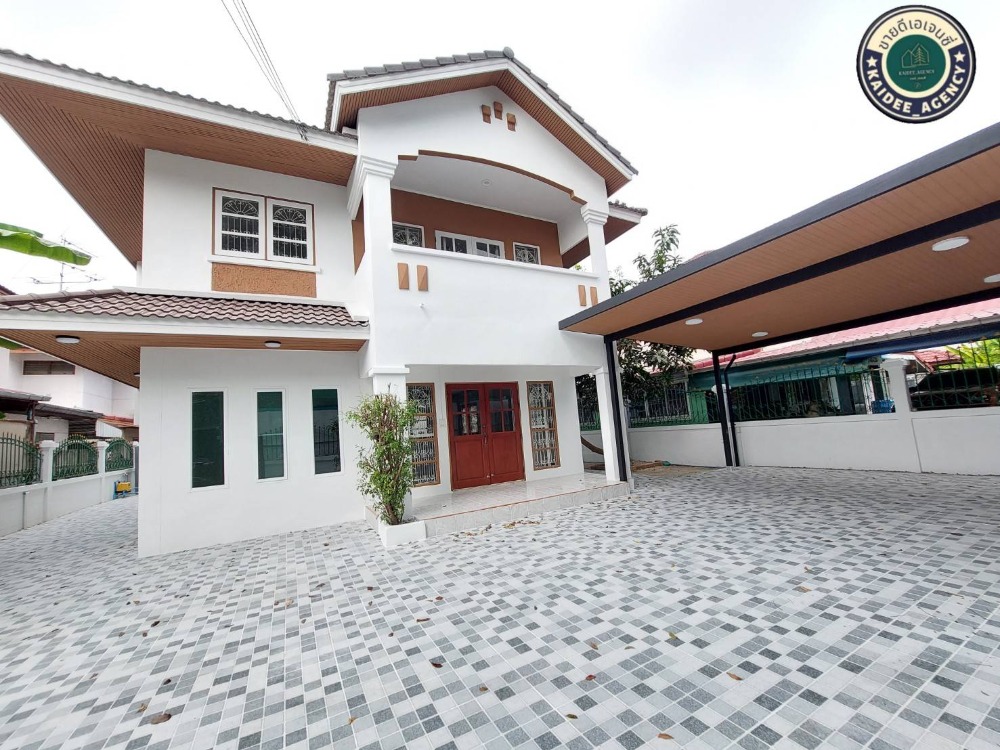 For SaleHouseMin Buri, Romklao : 2-storey detached house, Preecha Suwinthawong Village, Soi Suwinthawong 34, Saen Saep, Min Buri, on Suwinthawong Road, Soi Suwinthawong 34, near Ramkhamhaeng Road, Nimit Mai Road, Bromsgrove International School, Kanchanaphisek Mahanakorn Technical Colleg