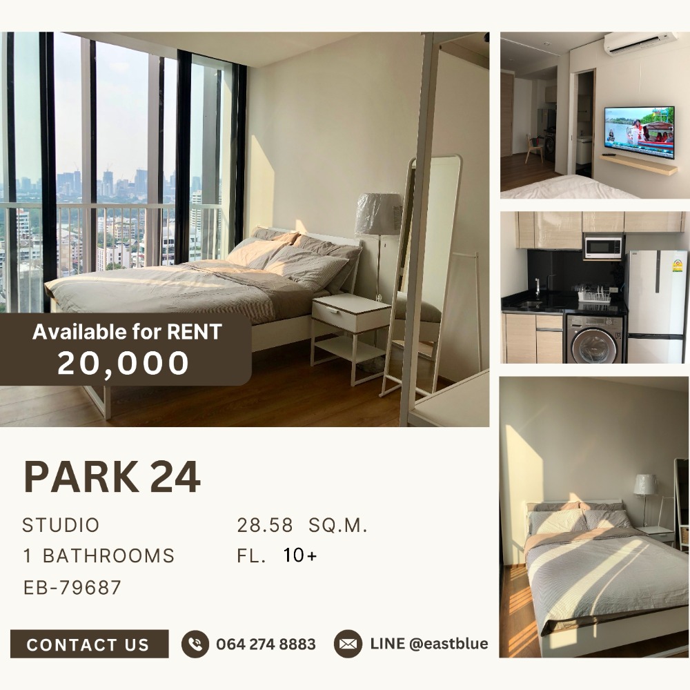 For RentCondoSukhumvit, Asoke, Thonglor : Park 24 1 Bed Best price 20,000 per month