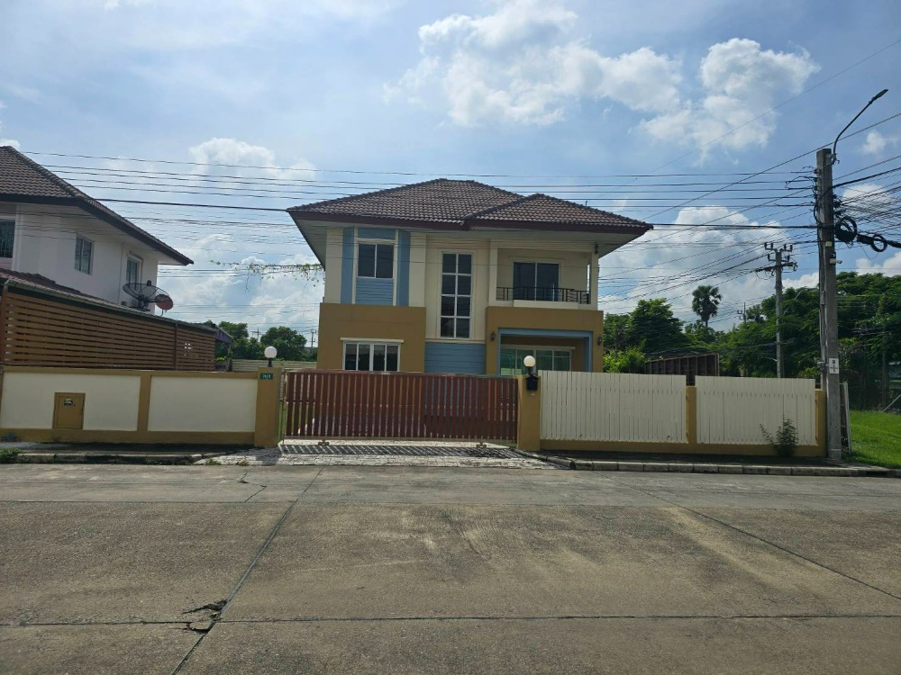 For SaleHouseMin Buri, Romklao : House for sale, Piam Phirom Resort, Nong Chok, 78.8 sq m, house has never been occupied.