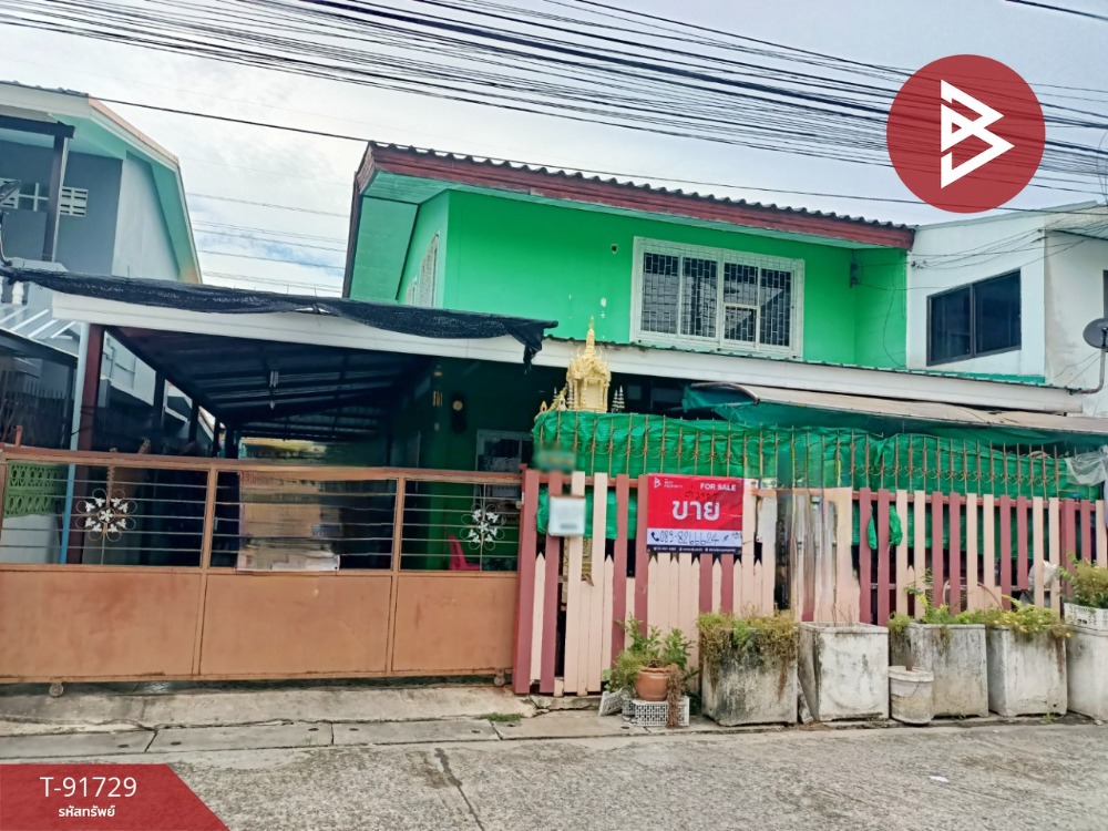 For SaleHouseSamut Prakan,Samrong : Semi-detached house for sale, area 50.4 square wah, Bang Sao Thong, Samut Prakan