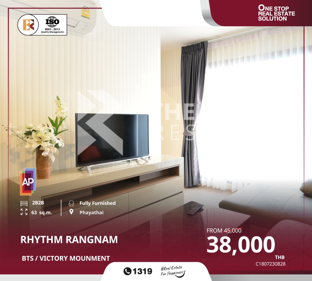 For RentCondoRatchathewi,Phayathai : Rhythm Rangnam: Connected Living in the Heart of the City, Only 100 Meters