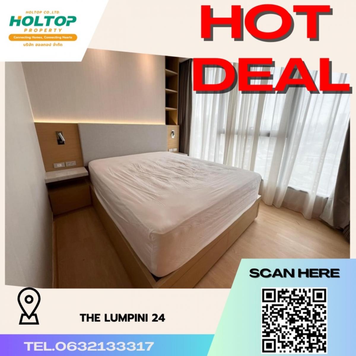 For RentCondoSukhumvit, Asoke, Thonglor : #K349 For rent The Lumpini 24 (Sukhumvit 24) 🩷