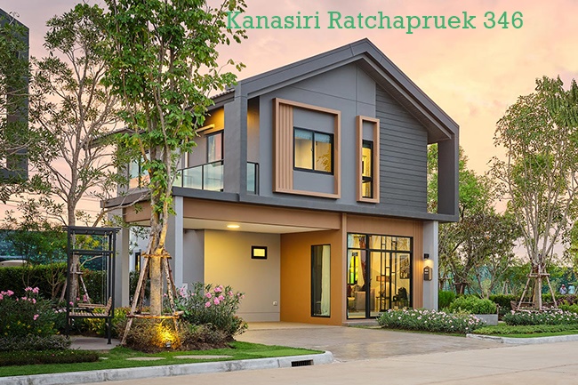 For RentHouseRama5, Ratchapruek, Bangkruai : 🏡*Beautiful house*Corner house* 🍀Area around the house 🏡For rent, 2-storey detached house, Kanasiri Ratchaphruek 346 project