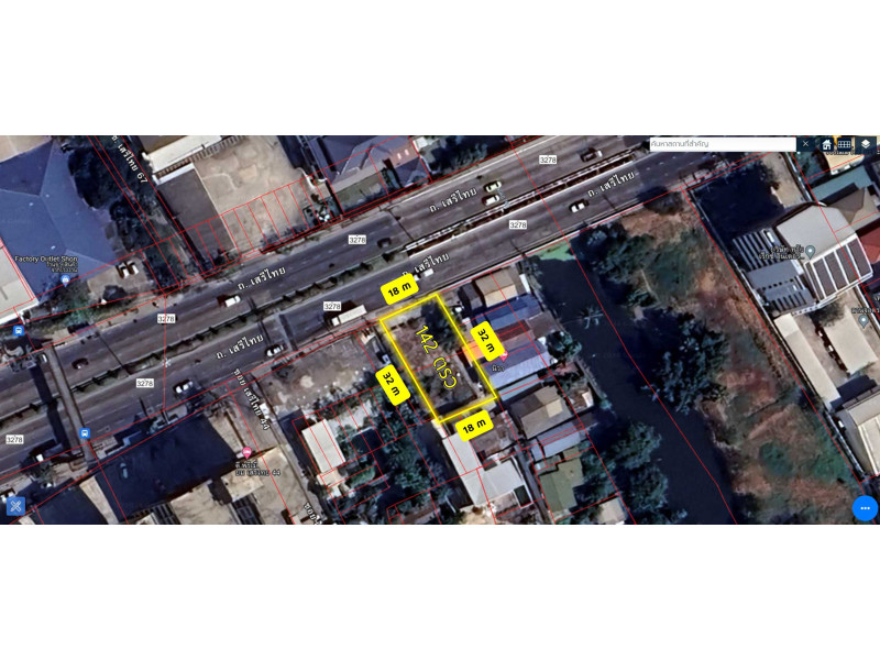 For SaleLandSeri Thai, Ramkhamhaeng Nida : Land for sale on Seri Thai Road, Soi 44, free Home Office plan included.