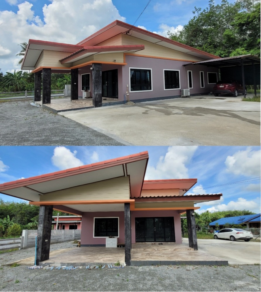 For SaleHouseNakhon Si Thammarat : Single house for sale, area 277 sq m, near Benchama School intersection, Nakhon Si Thammarat Province