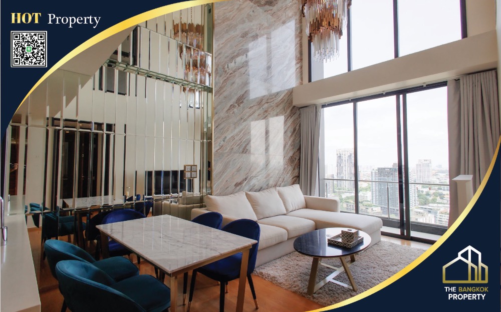 For RentCondoSukhumvit, Asoke, Thonglor : For rent: Beatniq Sukhumvit 32, luxury condo on Sukhumvit Road. In the heart of Thonglor-Phrom Phong, Duplex type, 2 bedrooms, 2 bathrooms, high floor, fully furnished, near BTS Thonglor.