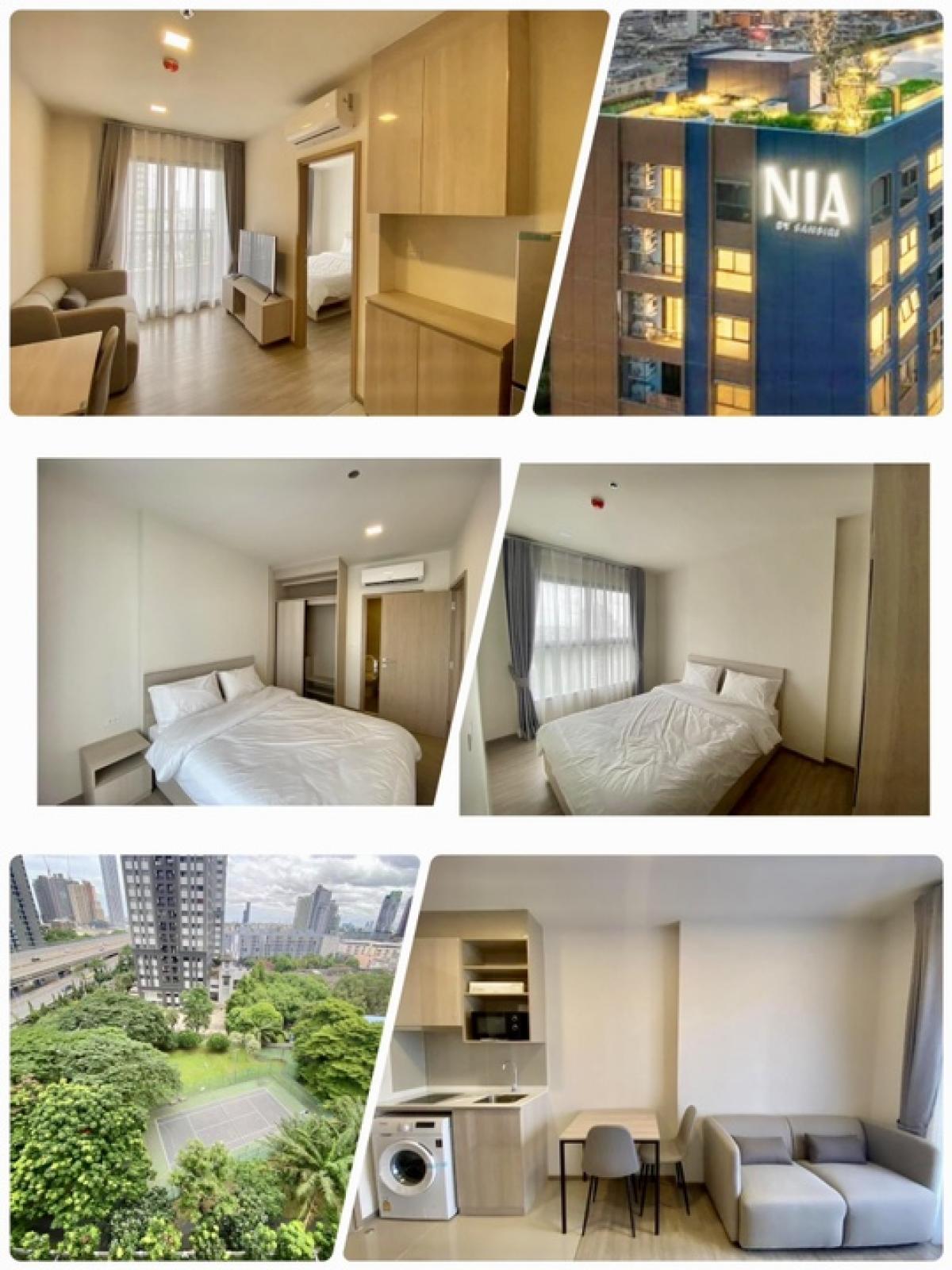 For RentCondoOnnut, Udomsuk : ❌❌❌ Already reserved!!!❌❌❌NIA by Sansiri🍀🍀The best view🍀South🍀Large room~Beautifully decorated, modern🍀Extra wide 29 square meters🍀 Near BTS 🚇Phra Khanong