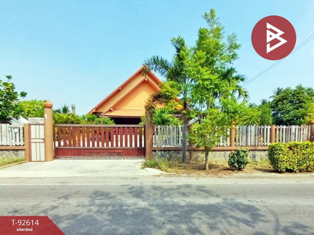 For SaleHouseSamut Songkhram : Single-storey detached house for sale, area 1 rai 1 ngan 61 square wa, Amphawa, Samut Songkhram