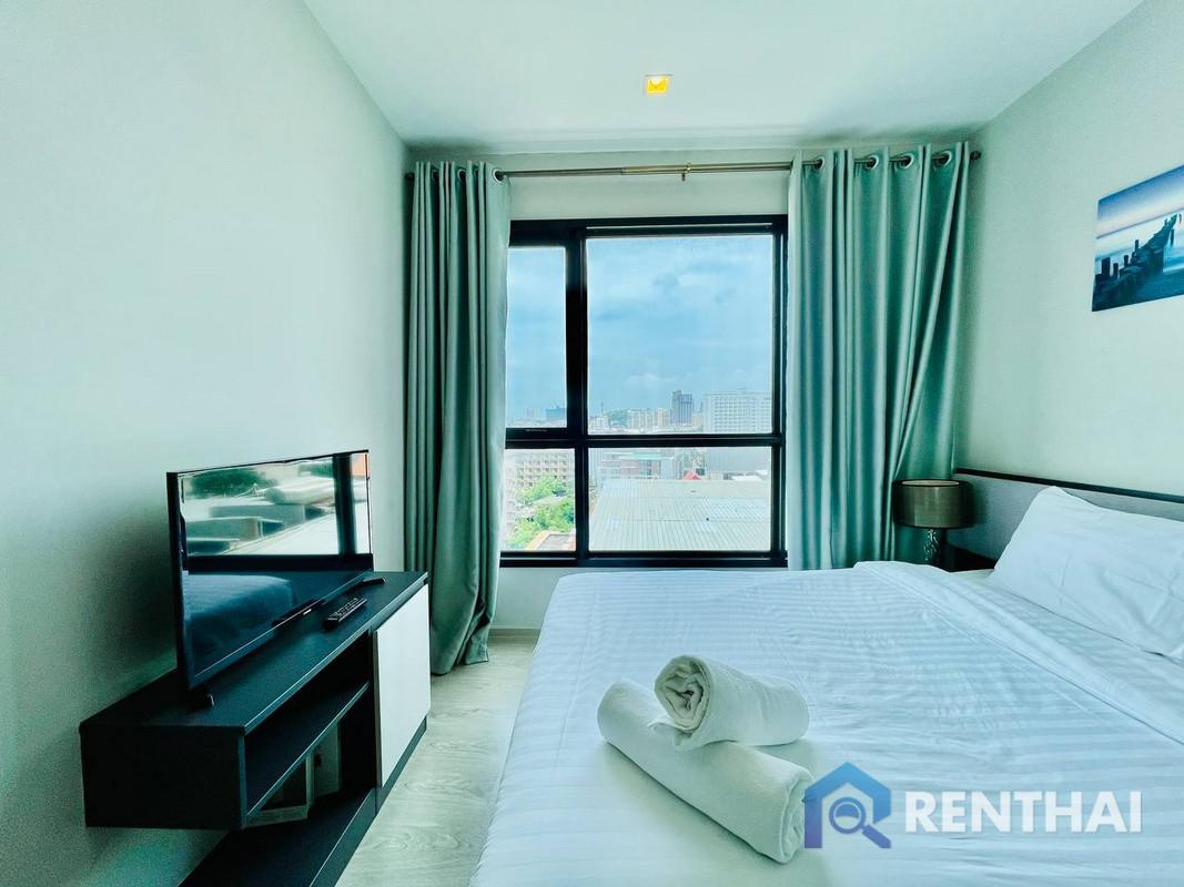 For SaleCondoPattaya, Bangsaen, Chonburi : 1-bed Fully Furnished Condo in The Base Central Pattaya