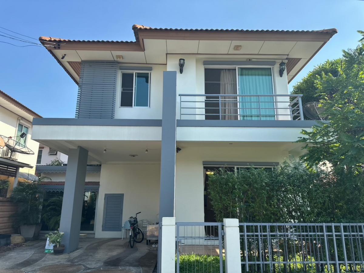 For SaleHousePathum Thani,Rangsit, Thammasat : Cheapest sale, single house, Habitia Ratchaphruek 345 50 sq.wa, good condition, near Sri Saman Expressway, Chaeng Watthana checkpoint