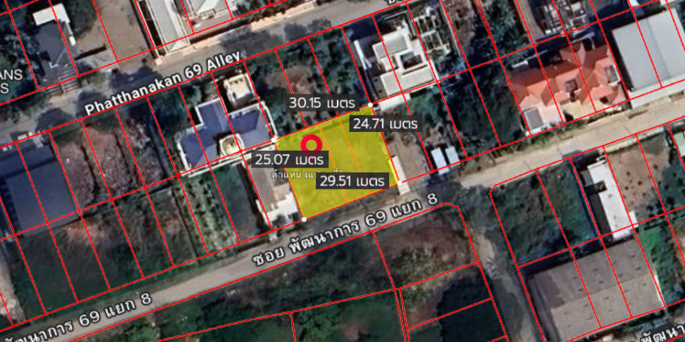 For SaleLandPattanakan, Srinakarin : Land Pattanakarn 69 / 748 Square Metre (FOR SALE) TIK513