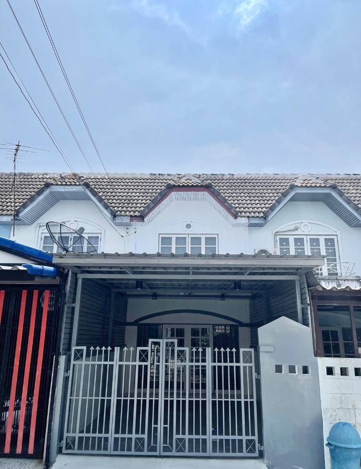 For SaleTownhouseNonthaburi, Bang Yai, Bangbuathong : S-THMLD101 Townhouse for sale, Monwadi Village, Wat Lat Pla Duk Road, 2 floors, 16 sq m, usable area 64 sq m, 2 bedrooms, 2 bathrooms, 1.5 million, 063-759-1967