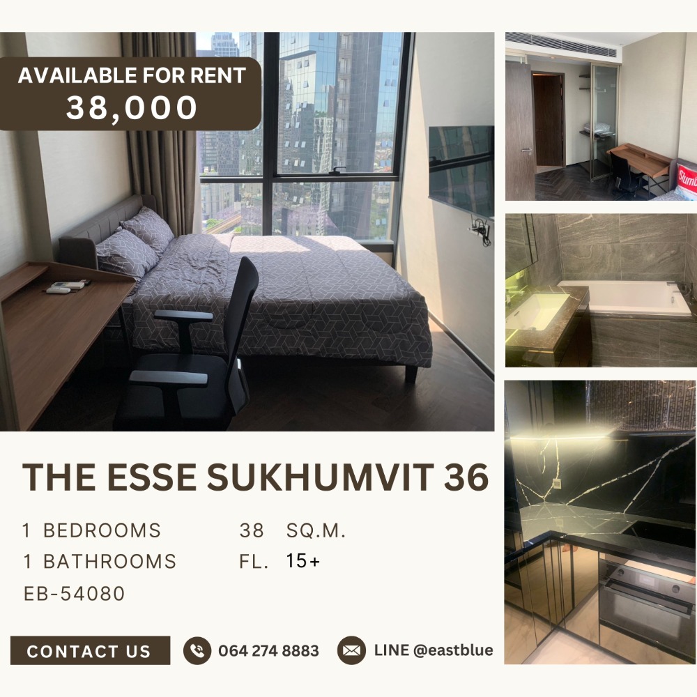 For RentCondoSukhumvit, Asoke, Thonglor : The Esse Sukhumvit 36 ​​Bts thonglor for rent 38,000 per month