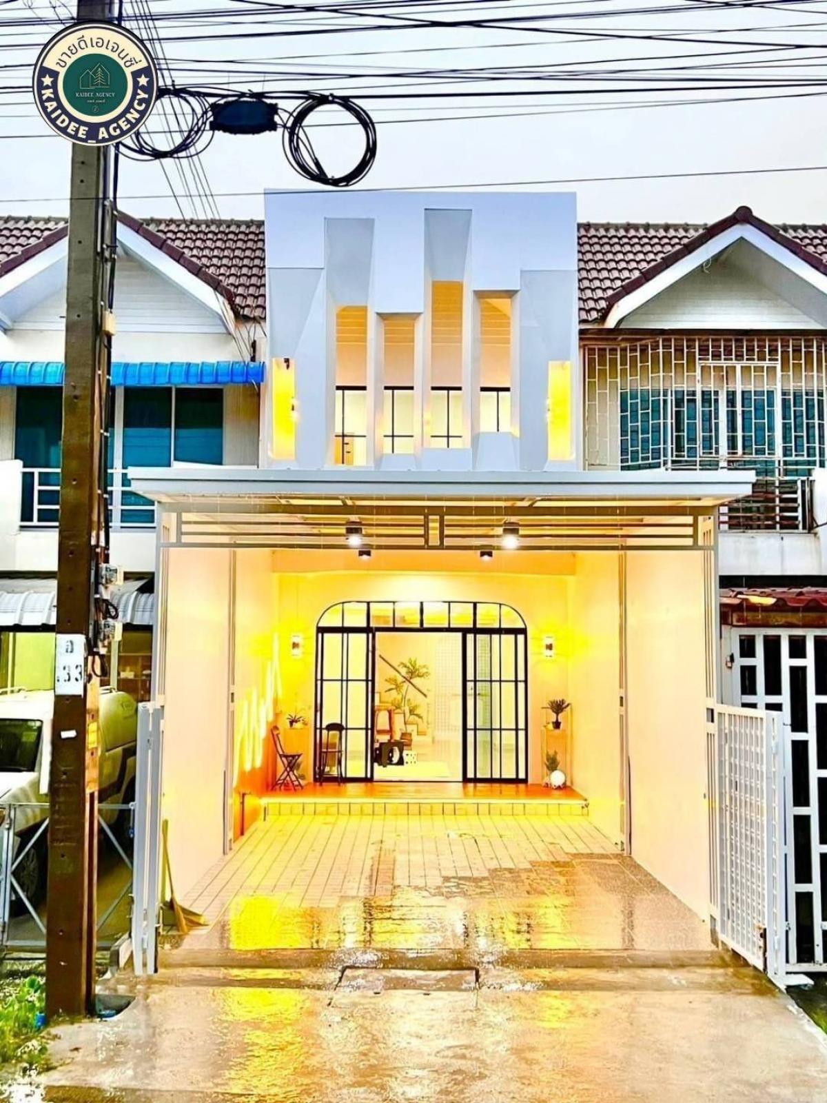 For SaleTownhouseNonthaburi, Bang Yai, Bangbuathong : Open for reservation, Baan Rungkan Village 2, Thawi Watthana Subdistrict, Sai Noi District, Nonthaburi, near amenities such as Sai Noi Floating Market, Bang Rak Phatthana Subdistrict Administrative Organization and Sai Noi Government Center.