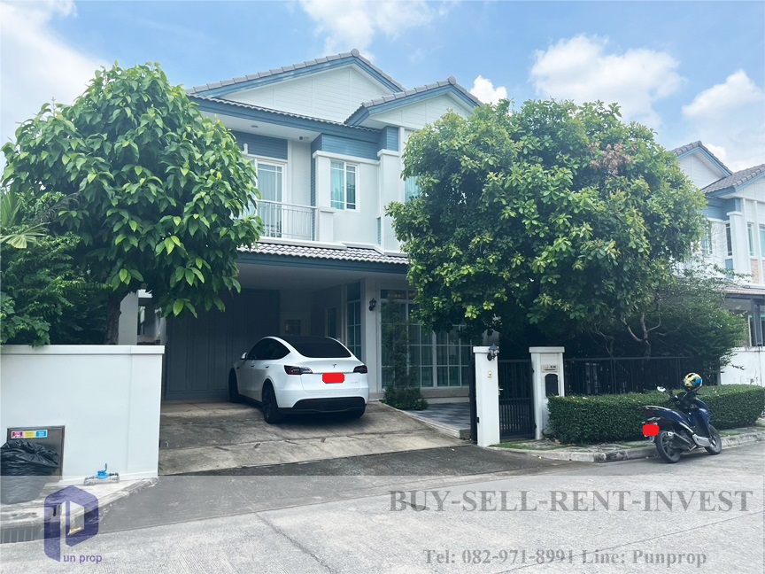 For SaleHouseNawamin, Ramindra : Urgent sale! Newly decorated house, excellent condition, Baan Manthana, Ram Intra-Wongwaen, 56 sq m, 2 floors, near Fashion Island, 7.9 million