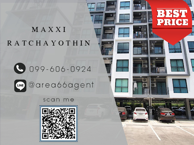 For SaleCondoKasetsart, Ratchayothin : 🔥 For sale!! Condo Maxxi Ratchayothin