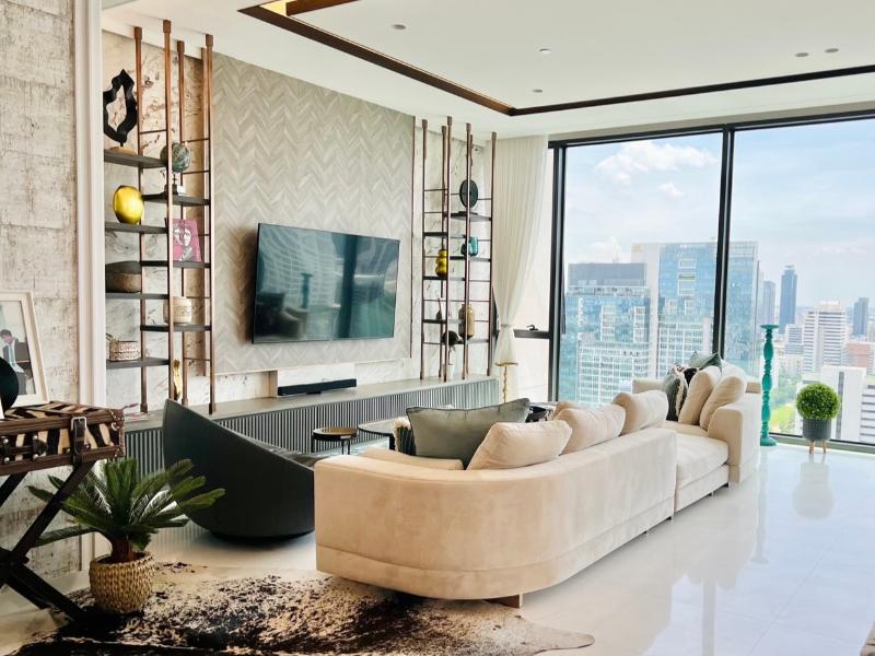 For RentCondoWitthayu, Chidlom, Langsuan, Ploenchit : Condo For Rent The Residences at Sindhorn Kempinski Hotel Bangkok 4 Bedroom 5 Bathroom 357 sqm