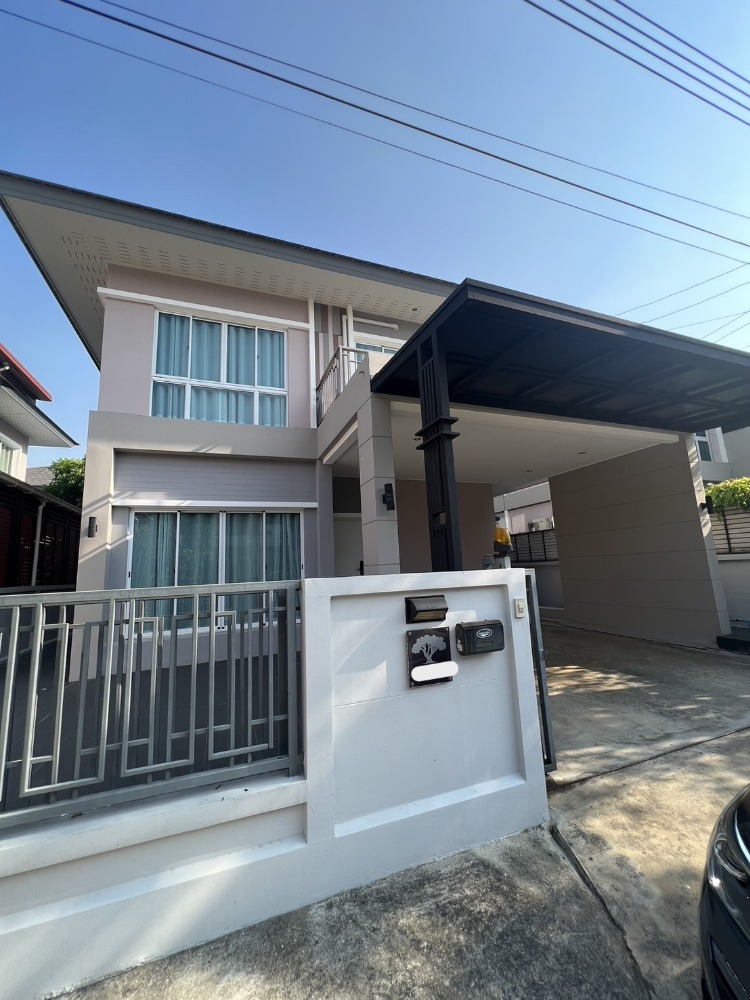 For SaleHouseNawamin, Ramindra : S-HVJH101 For sale, single house, Villa Village, Chamchuri, Hathai Rat Road, 2 floors, 54 sq m, usable area 216 sq m, 3 bedrooms, 2 bathrooms, 6.3 million 063-759-1967