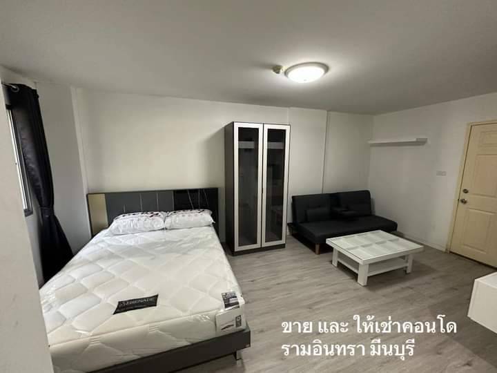 For SaleCondoNawamin, Ramindra : S-LTN284 Condo for sale, Lumpini Town Ramintra-Lak Si, 1st floor, Building D2, city view, 25.25 sq m., 1 bedroom, 1 bathroom, 1.25 million, 064-959-8900