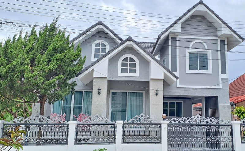 For SaleHouseChiang Mai : Single house for sale, beautiful house, size 50 sq m, Pimuk 1 project, near the city, San Sai District, Chiang Mai.