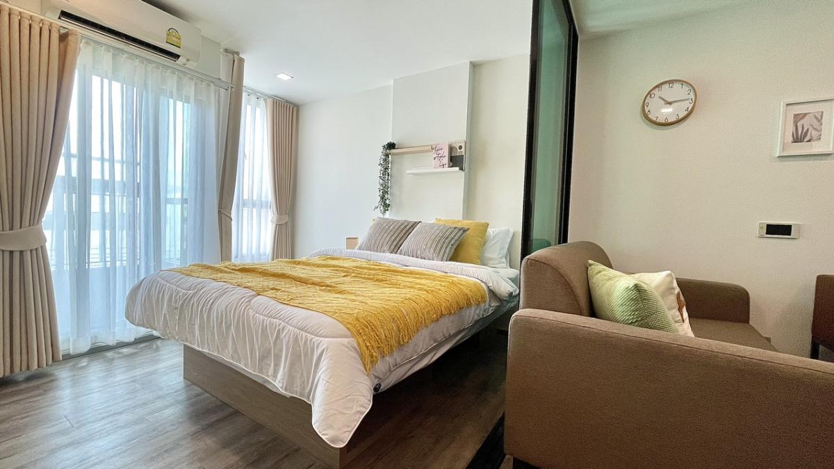 For RentCondoVipawadee, Don Mueang, Lak Si : 🏢Condo for rent, brown, Phahon Yothin 67, brand new room, never lived in before. 💰16,000/month, deposit 2, advance 1, free common fee, free parking for 1 car.