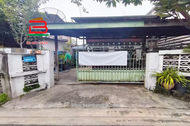 For SaleLandRathburana, Suksawat : Land with house, Soi Pracha Uthit 60, area 50 sq m, near King Mongkuts University of Technology Thonburi, Pracha Uthit Road, Thung Khru Subdistrict, Thung Khru District, Bangkok