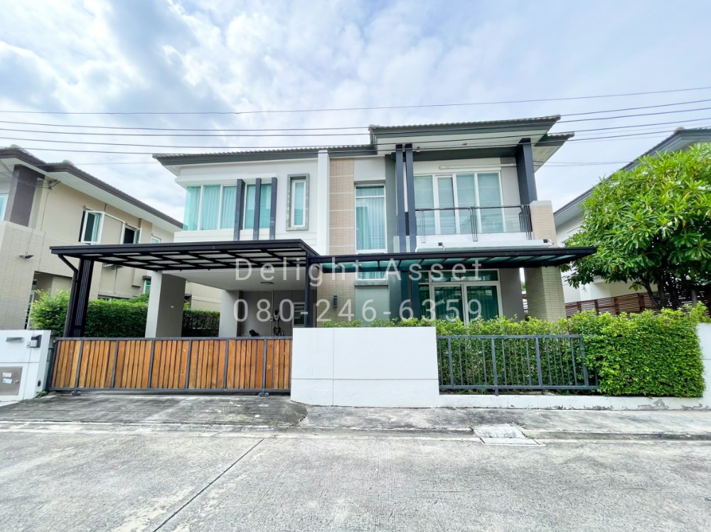 For SaleHousePinklao, Charansanitwong : For Sale! Detached House in Casa Legend Ratchaphruek-Pinklao Village! 54.4 Sq.wa, Good Condition with EV charger Located near Central Westville / Rama 5 Rd. / Pinklao Rd. / Sirindhorn Rd.