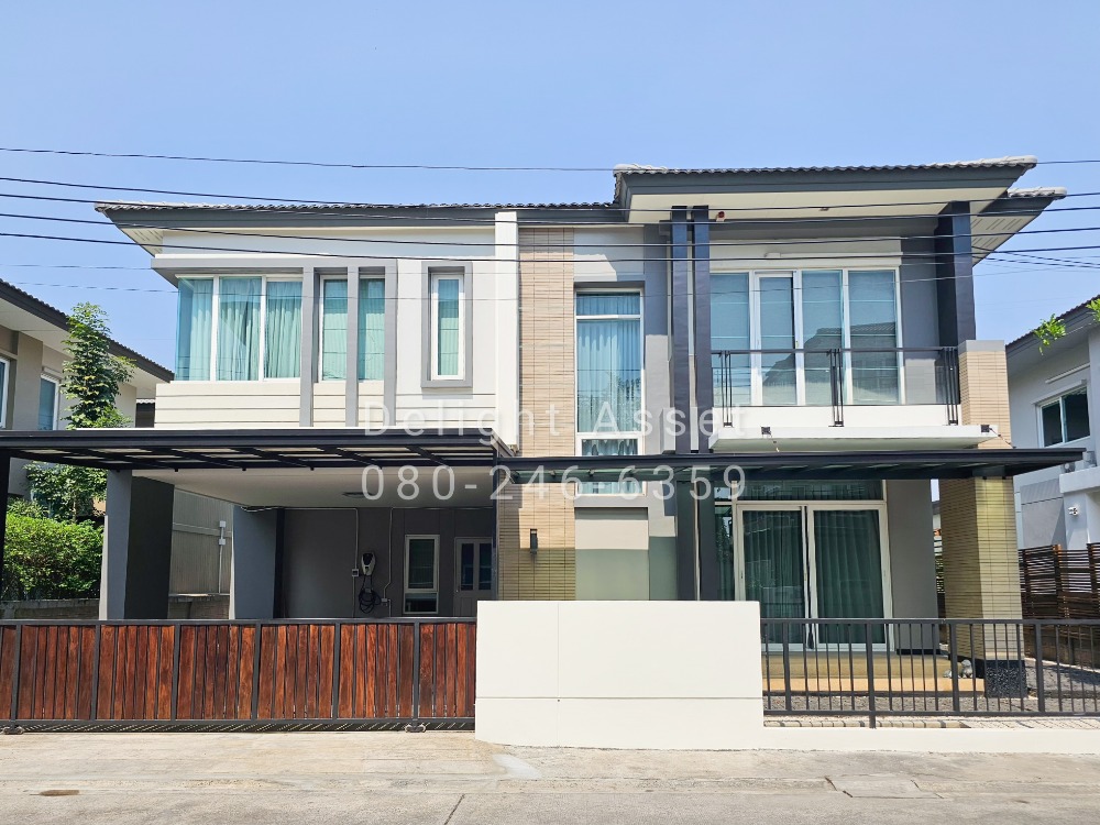 For SaleHousePinklao, Charansanitwong : For Sale! Detached House in Casa Legend Ratchaphruek-Pinklao Village! 54.4 Sq.wa, Good Condition with EV charger Located near Central Westville / Rama 5 Rd. / Pinklao Rd. / Sirindhorn Rd.