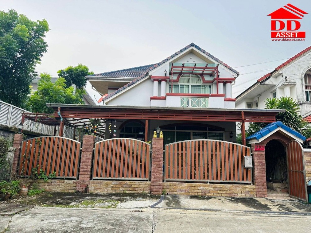 For SaleHouseLadkrabang, Suwannaphum Airport : House for sale, Baramet, Chaloem Phrakiat Rama 9, Soi 62, corner house, resort style house, code: H8102