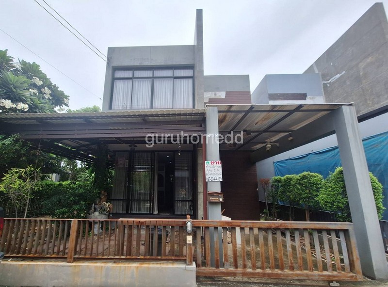 For SaleHouseBang kae, Phetkasem : ghd000346 For sale: beautiful loft-style twin house, high ceiling, The Season Village, Petchkasem 69, size 47 sq m, near Lak Song MRT.