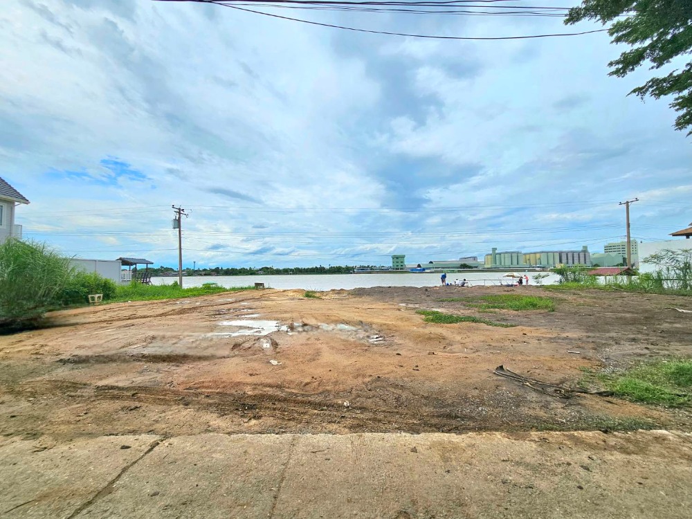 For RentLandNonthaburi, Bang Yai, Bangbuathong : Land for rent next to the Chao Phraya River, 229.2 square wah, Bang Phut Subdistrict, Pak Kret District, Nonthaburi