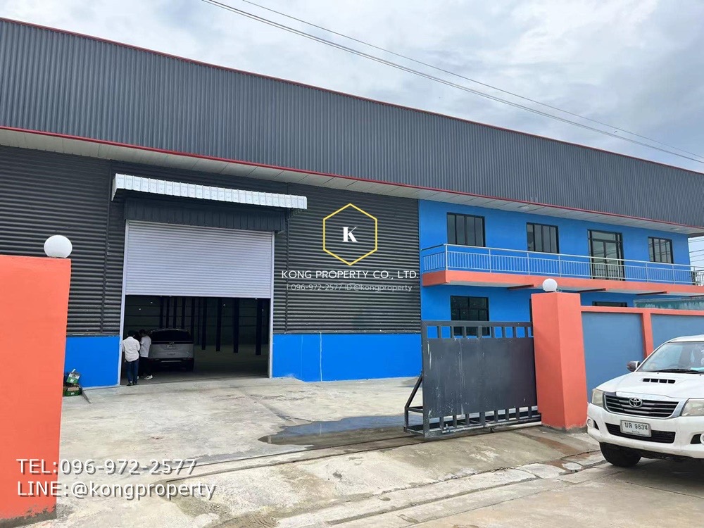 For RentWarehouseMahachai Samut Sakhon : Factory for rent, Don Kai Dee, Krathum Baen, Samut Sakhon, area 3,729 square meters