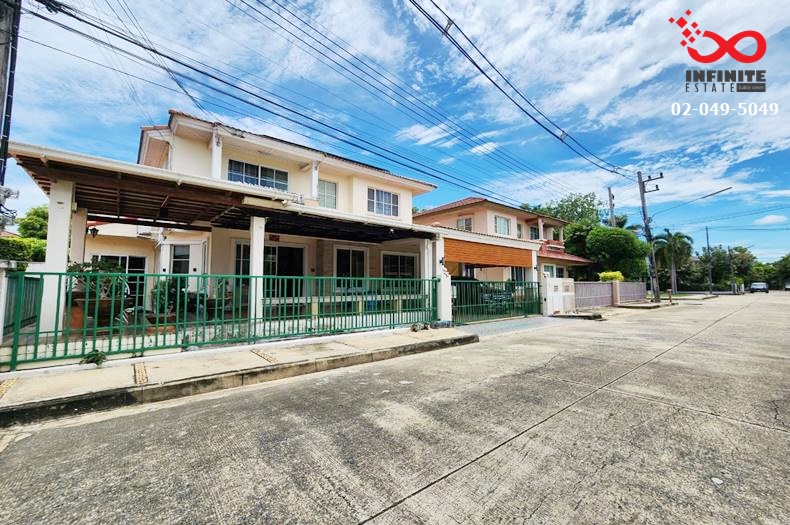 For SaleHousePathum Thani,Rangsit, Thammasat : For sale: 2-storey detached house, area 54.4 square wah, Chaiyapruek Village, Tiwanon-Ring Road 2, Saphan Nonthaburi-Bang Bua Thong Road