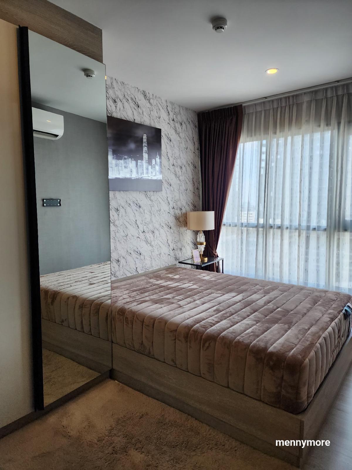 For RentCondoRattanathibet, Sanambinna : Knightbridge duplex tiwanon, beautiful room 😘 Vacant and ready to move in 😘 Near the Ministry of Public Health, near MRT Ministry of Public Health, only 60 meters, 1 bedroom, 1 kitchen, 1 bathroom, beautifully decorated, fully furnished, very livable, siz