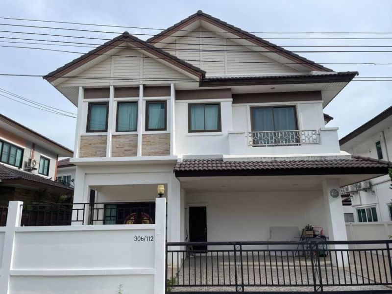 For SaleHouseSriracha Laem Chabang Ban Bueng : Single house for sale in Sriracha, second-hand house, good condition, Golden Park Village - Sriracha