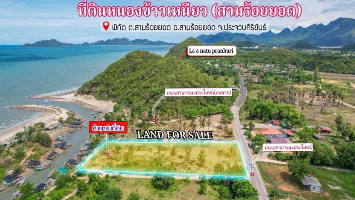 For SaleLandHuahin, Prachuap Khiri Khan, Pran Buri : Pranburi land for sale, size 1-3-48 rai, sea view