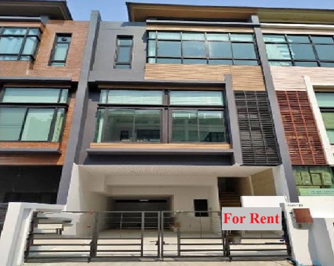 For RentHome OfficeYothinpattana,CDC : For Rent Townhome for rent / Home Office 4 floors, The Habitatt Srivara Project / The Habitatt Srivara / Town in Town / 5 air conditioners / no furniture / living or Home Office, can register a company