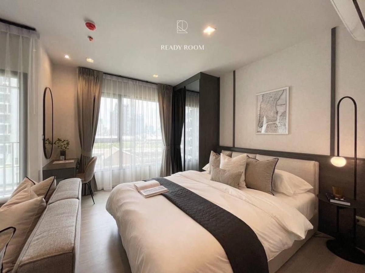 For RentCondoRama9, Petchburi, RCA : ++For urgent rent++ Beautiful room LIFE ASOKE-RAMA 9 Condo, 1 bedroom, 1 bathroom, size 28 sq m., 11th floor, Building A, fully furnished, beautifully decorated, stylish, ready to move in