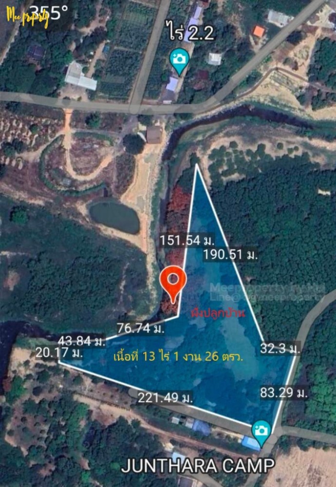 For SaleLandSaraburi : Land for sale with buildings, next to a stream, mountain view, very natural, good location, two sides (house side, garden side), Kaeng Khoi District, Saraburi Province ME-168