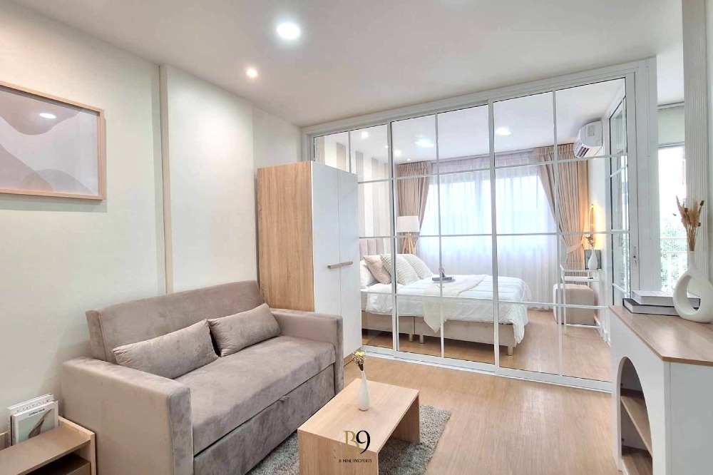 For SaleCondoNawamin, Ramindra : Condo for sale Lumpini Town Ramintra-Lak Si, only 36 m from BTS, newly decorated, fully furnished, ready to move in