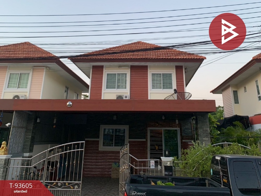 For SaleHousePattaya, Bangsaen, Chonburi : For sale: 2-storey detached house, Rim Suan Village, Na Pa, Chonburi