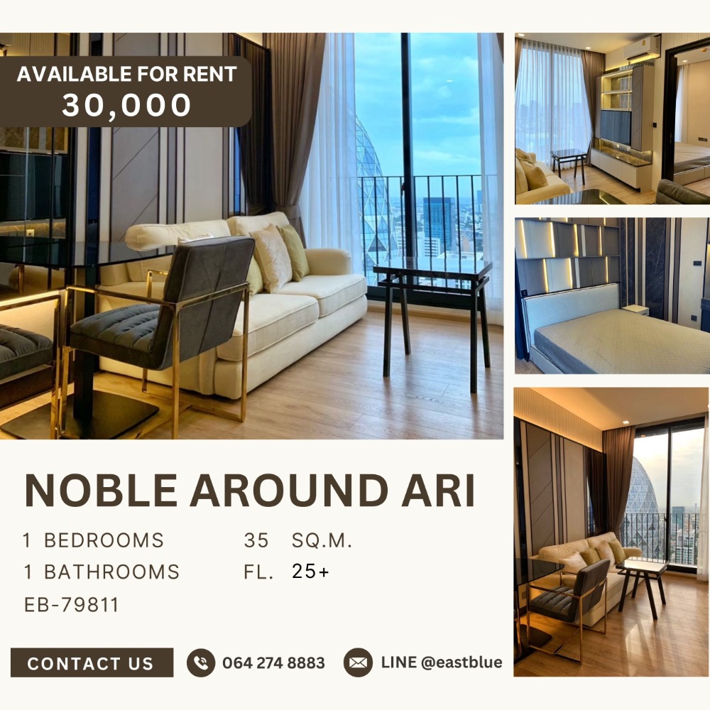 For RentCondoAri,Anusaowaree : Noble Around Ari, Fully Furnished 30k per month