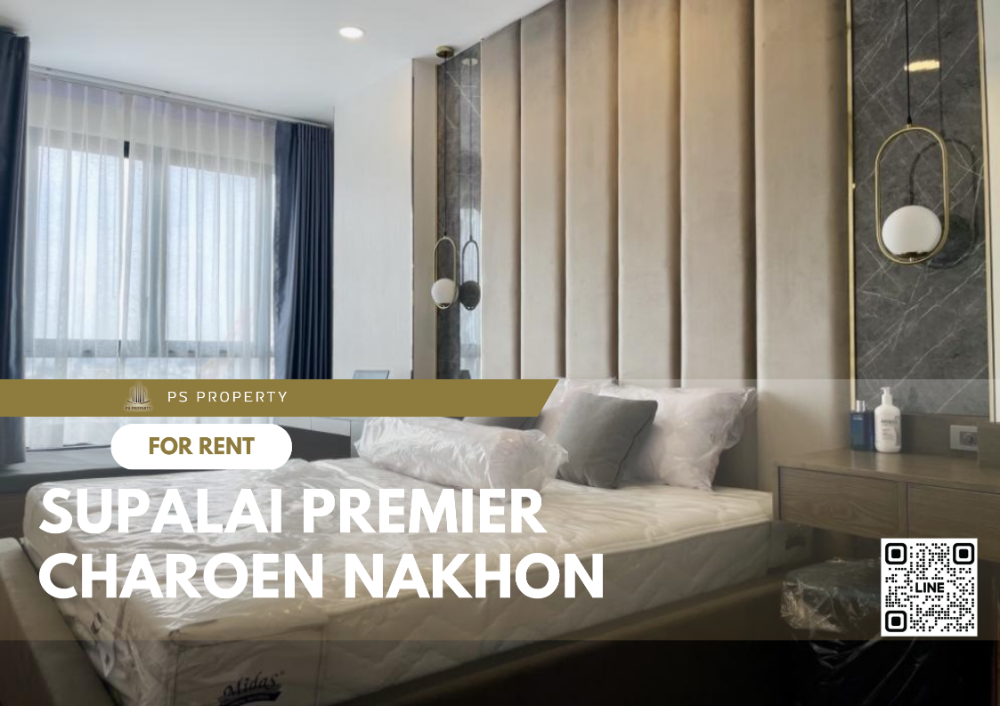 For RentCondoWongwianyai, Charoennakor : For rent ✨ Supalai Premier Charoen Nakhon ✨ near BTS Krung Thonburi, complete with furniture and electrical appliances.