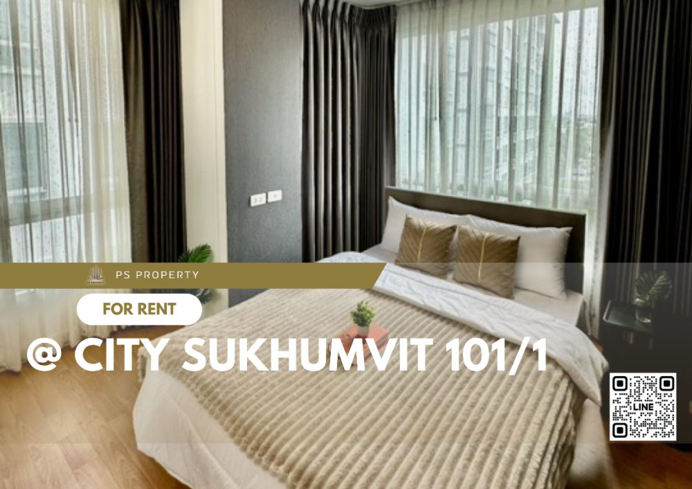 For RentCondoOnnut, Udomsuk : For rent 📍 @ City Sukhumvit 101/1 📍 2 bedrooms, 1 bathroom, complete furniture and electrical appliances.